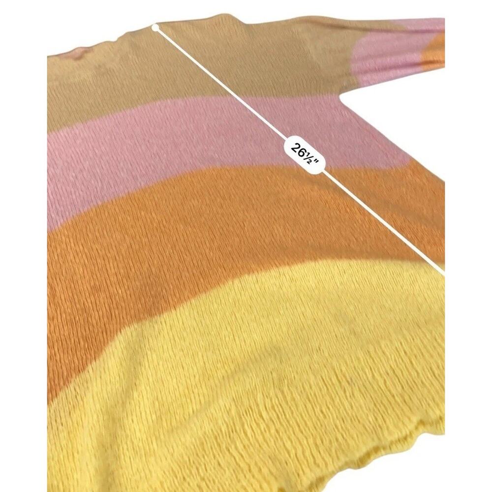 Show Me Your Mumu Pismo Sweater Womens M Sunny Stripe Striped V Neck Coastal - Picture 10 of 13